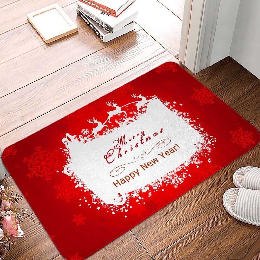 Cartoon Santa Claus Printed Door Mat