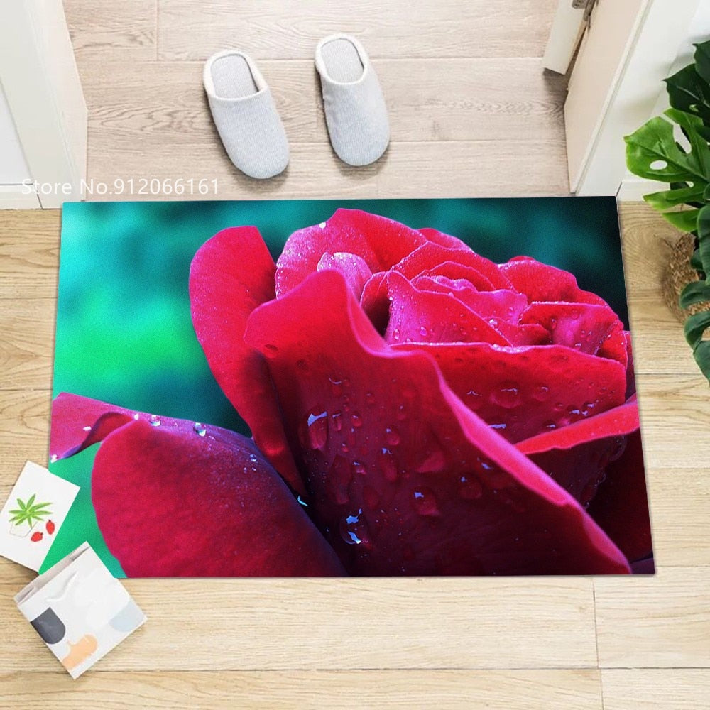 Flower Rose Indoor mats