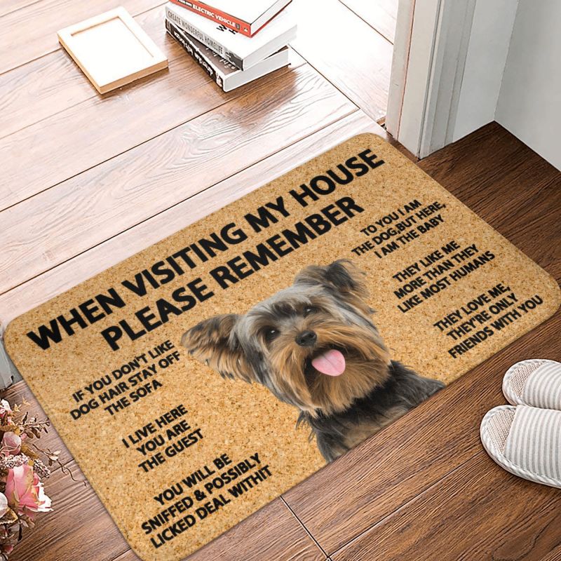 Please Remember Terrier Dogs House Rules Doormat