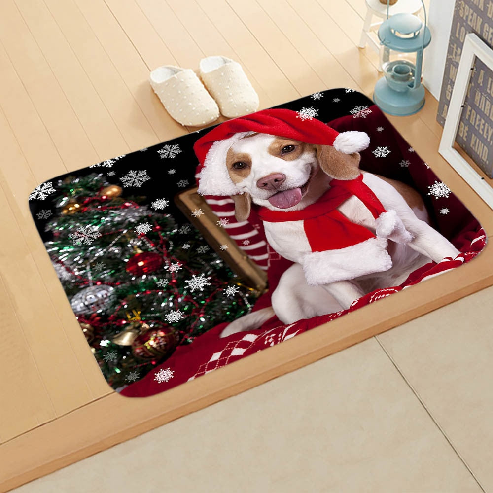 Merry Christmas Dog Cat Doormat