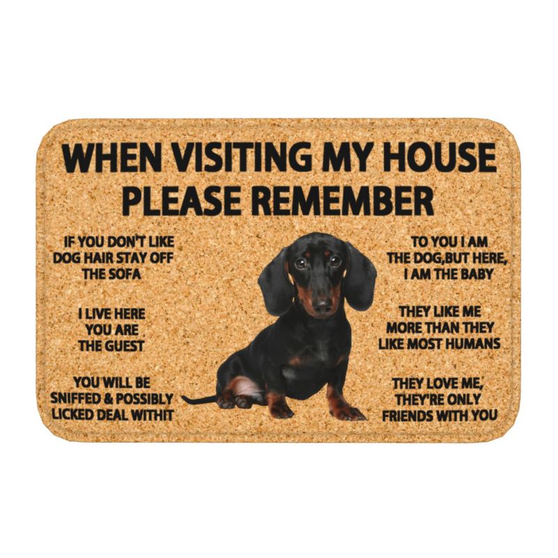 Please Remember Terrier Dogs House Rules Doormat