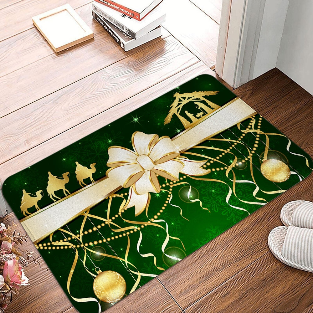 Cartoon Santa Claus Printed Door Mat