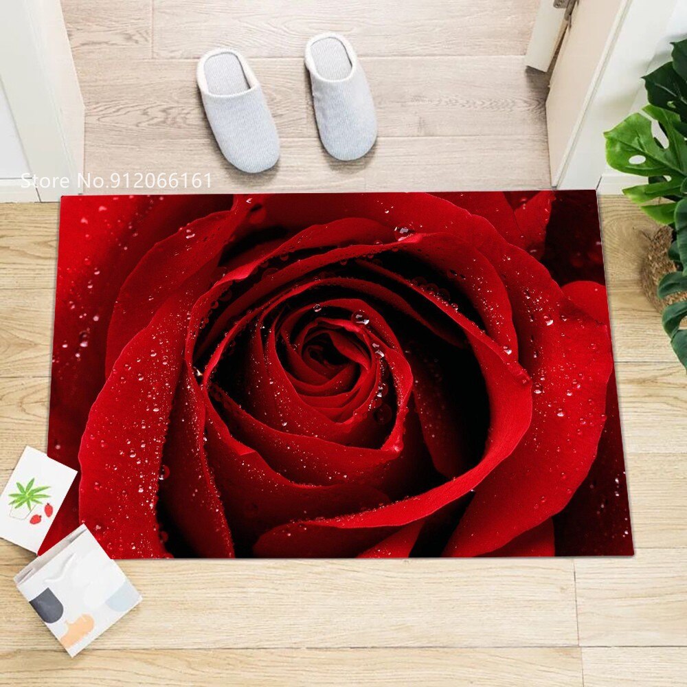 Flower Rose Indoor mats