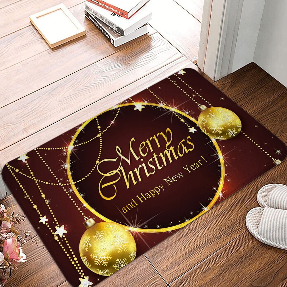 Cartoon Santa Claus Printed Door Mat