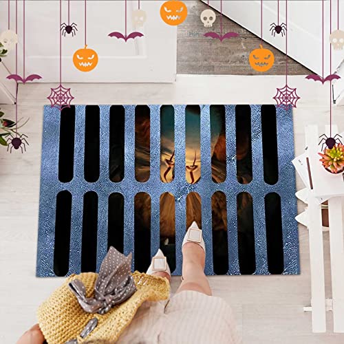 Halloween 3D Illusion Clown Door Mat