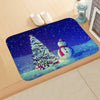 Christmas Doormat Merry Christmas Winter Snowman Anti-Slip Door Mat