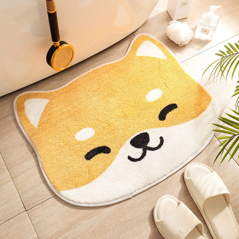 Cartoon Cute Household Imitation Cashmere Floor Mat