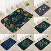 2023 Christmas Door Mat Santa Claus Flannel Outdoor Carpet