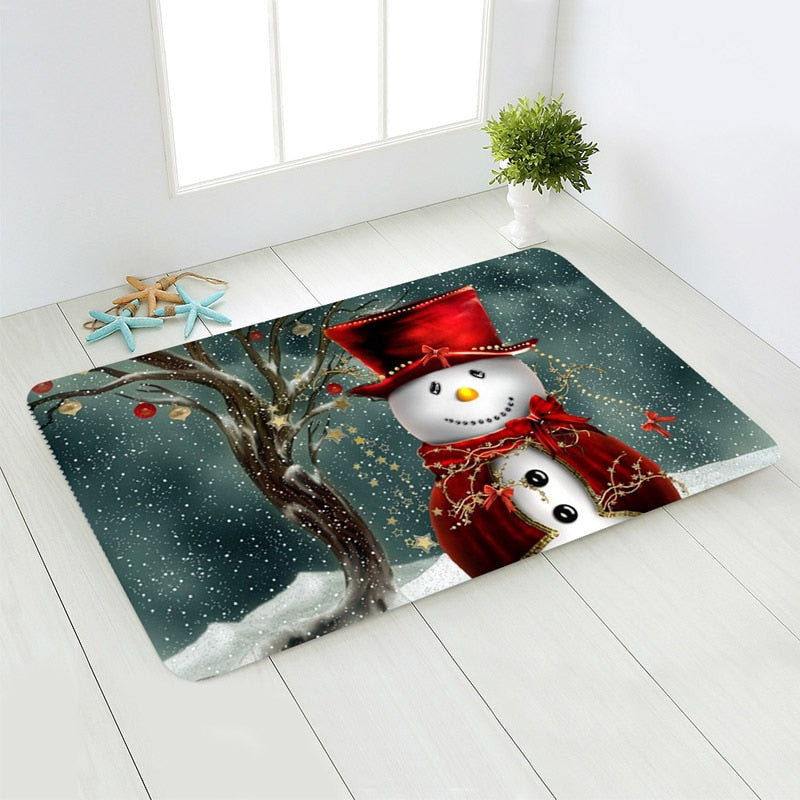 Merry Christmas Santa Claus Anti-Slip Door Mat