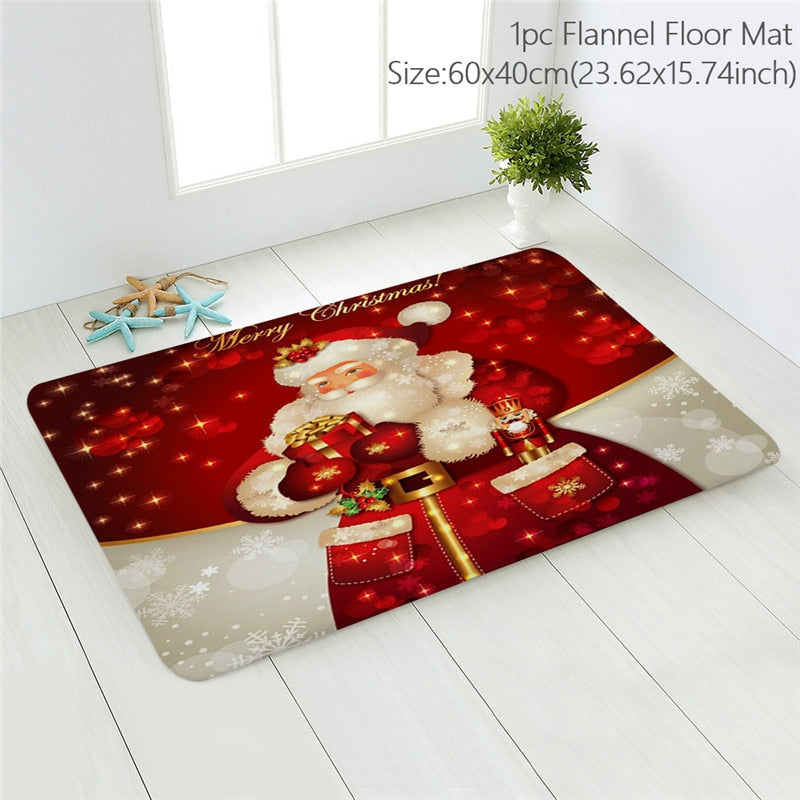 Navidad Snowman Door Mat Christmas