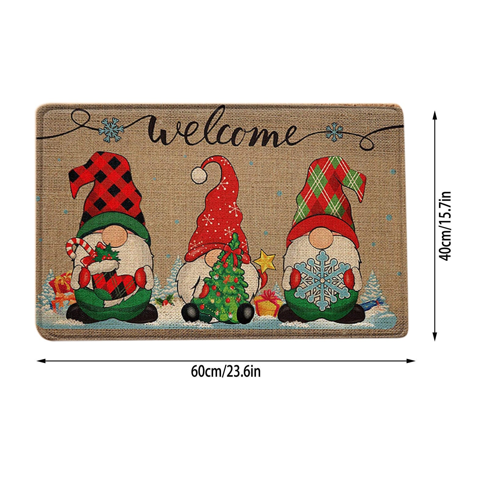 Christmas Floor Mat Washable Printed