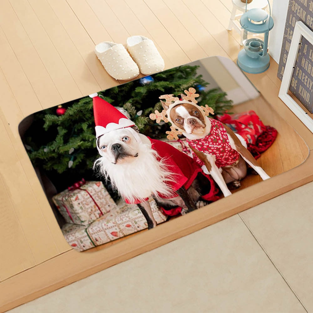 Merry Christmas Dog Cat Doormat