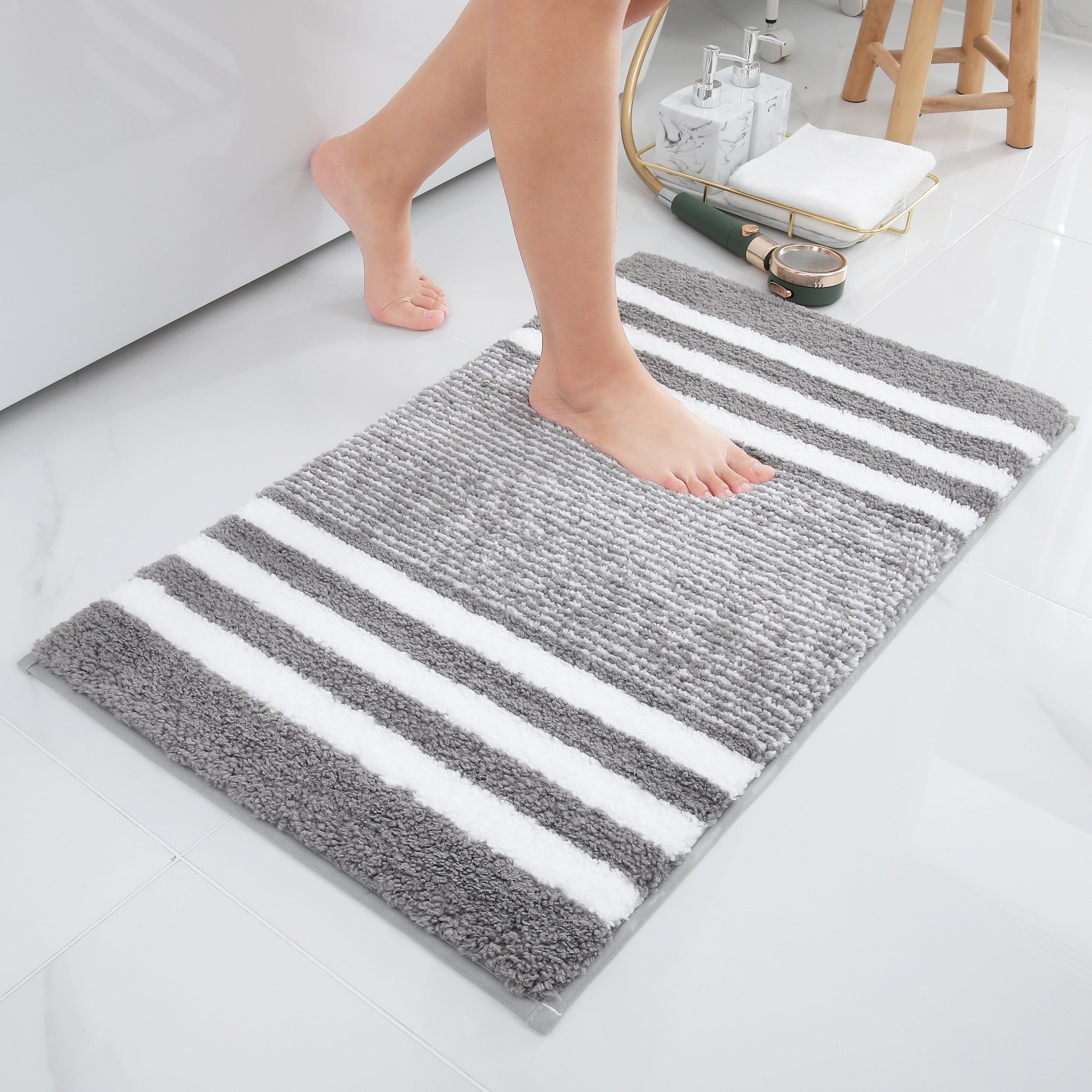 Bath Mat Quick Dry Anti-Slip Bathroom Show Capet