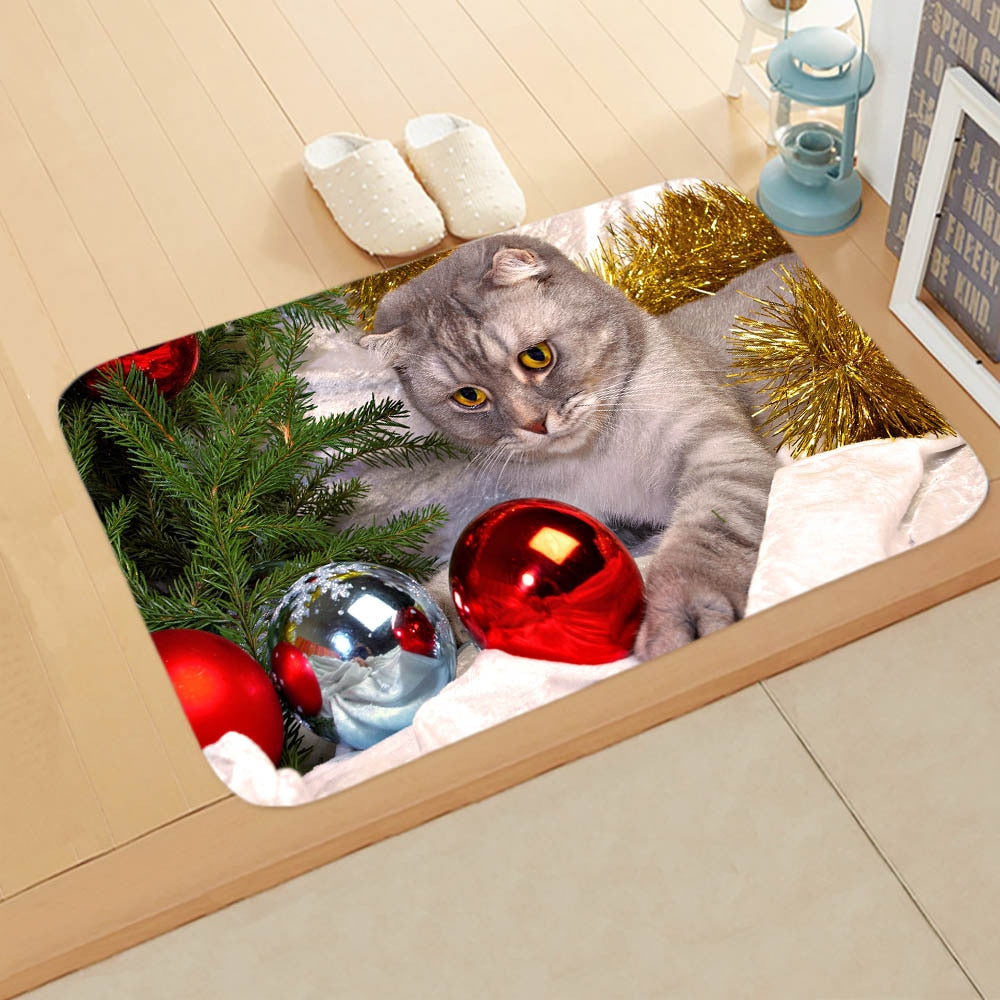 Merry Christmas Dog Cat Doormat