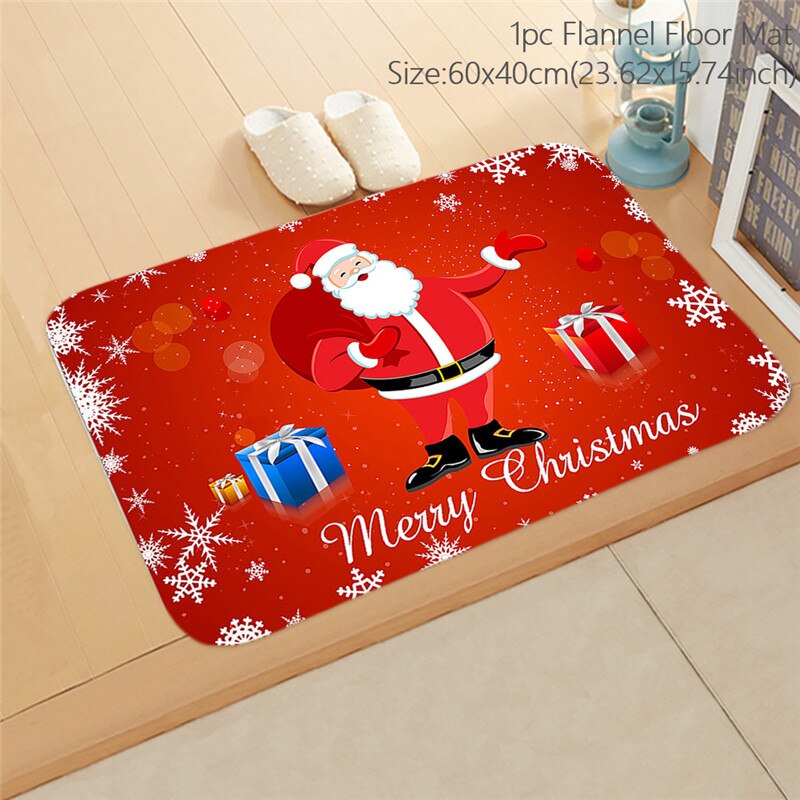 Navidad Snowman Door Mat Christmas