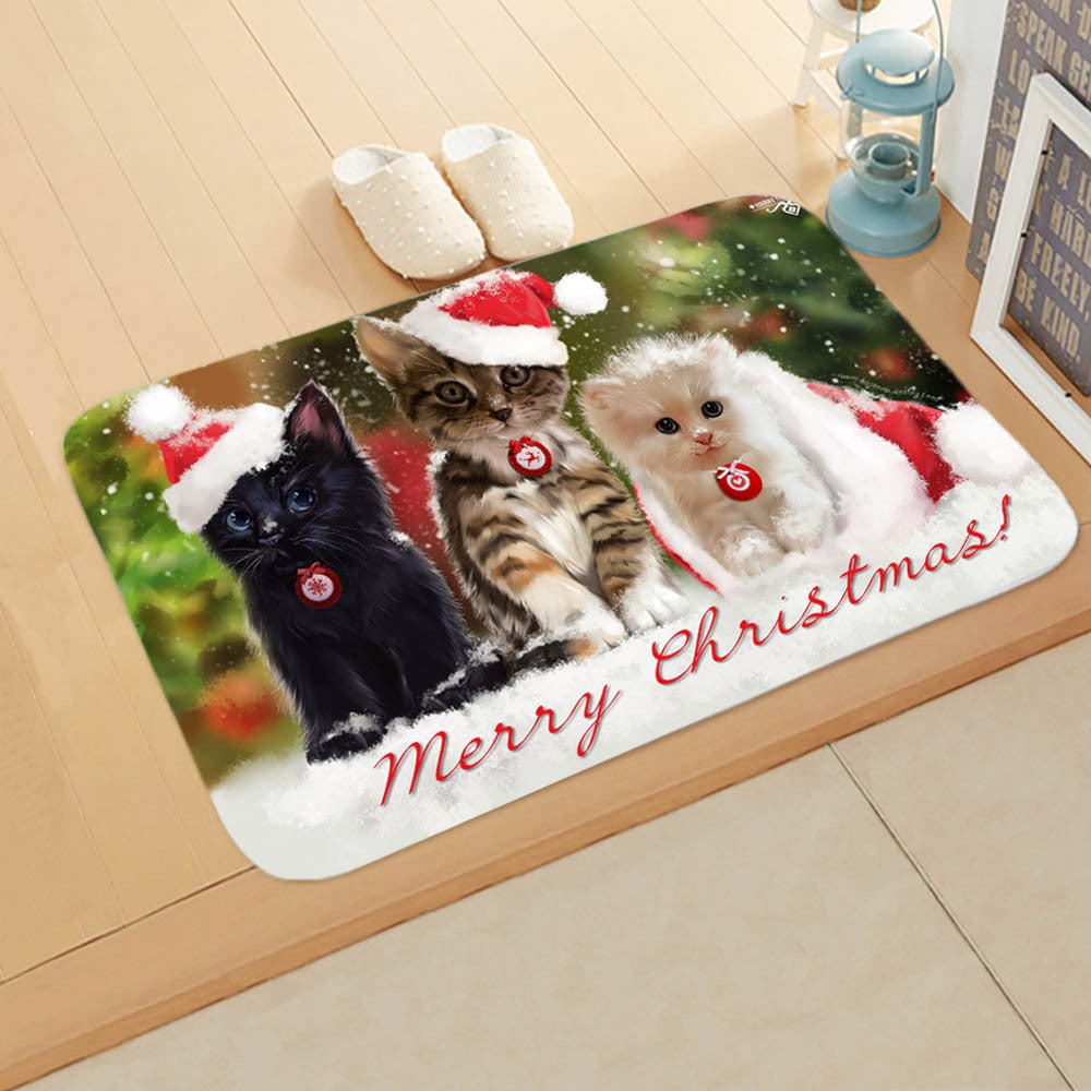 Merry Christmas Dog Cat Doormat