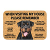 Please Remember Terrier Dogs House Rules Doormat