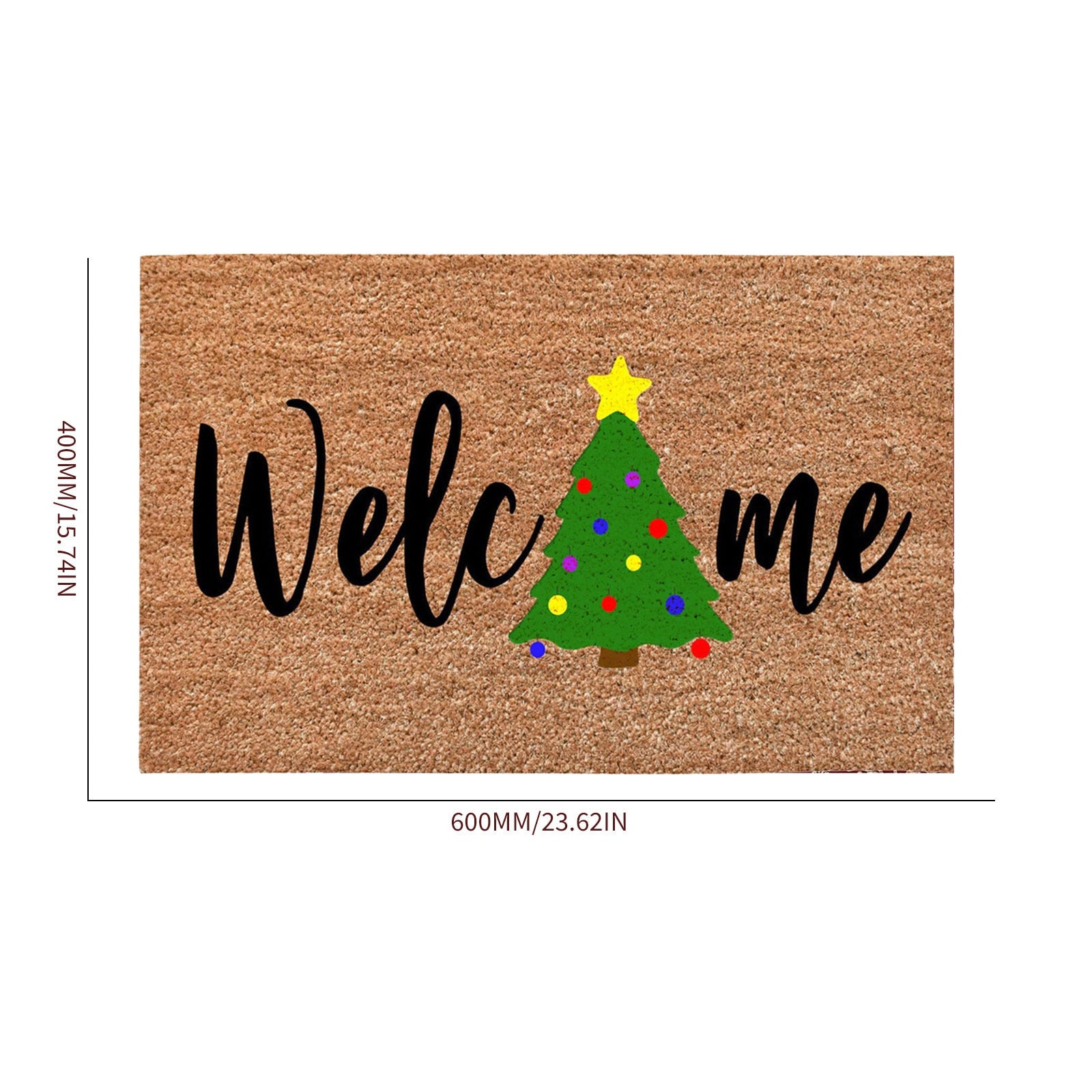 Merry Christmas Theme Doormat