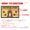 Keep Door Closed Custom Dog Name Doormat