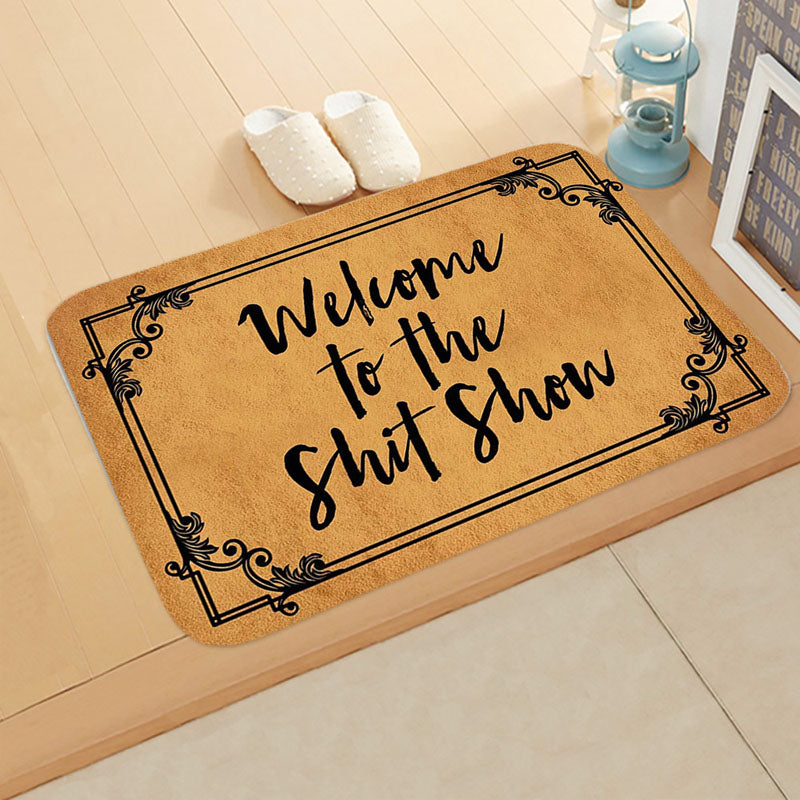 Welcome Letters Anti-Slip Door Mat